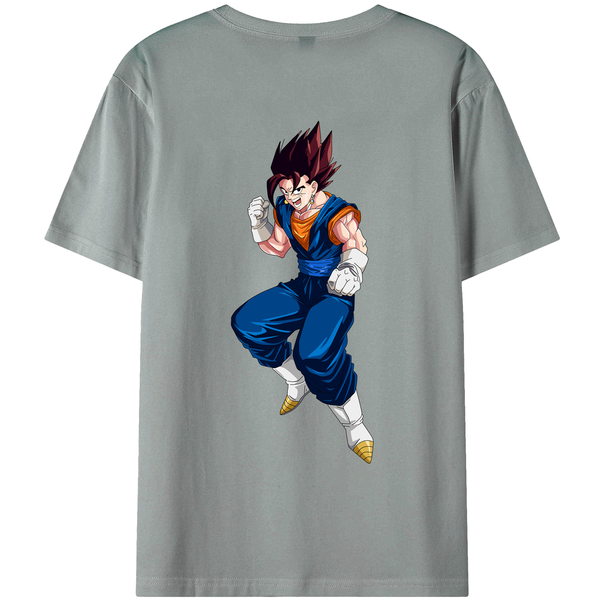 （画像用） ドラゴンボール 孫 悟飯（そんごはん）DRAGON BALL Son Gohan 綿100％ メンズ半袖Tシャツ（バックプリント） 通気性
